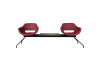 Dory Double Vi̇si̇tor Chair With Coffee Table